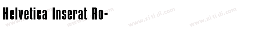 Helvetica Inserat Ro字体转换
